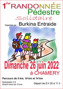 1ère randonnée pédestre Burkina Entraide