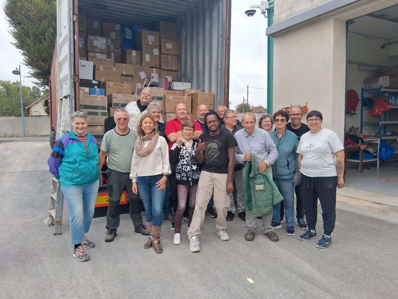L'envoi de notre sixième conteneur